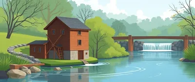 Illustration for: A quiet month by the river