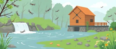 Illustration for: Counting the dragonflies on the header